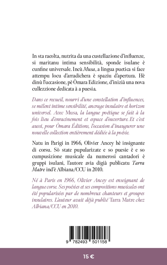 Quatrième de couverture de « MUSA »