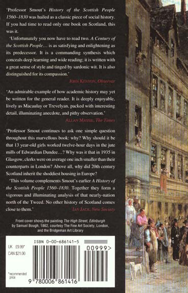 Quatrième de couverture de « CENTURY OF THE SCOTTISH HISTORY »