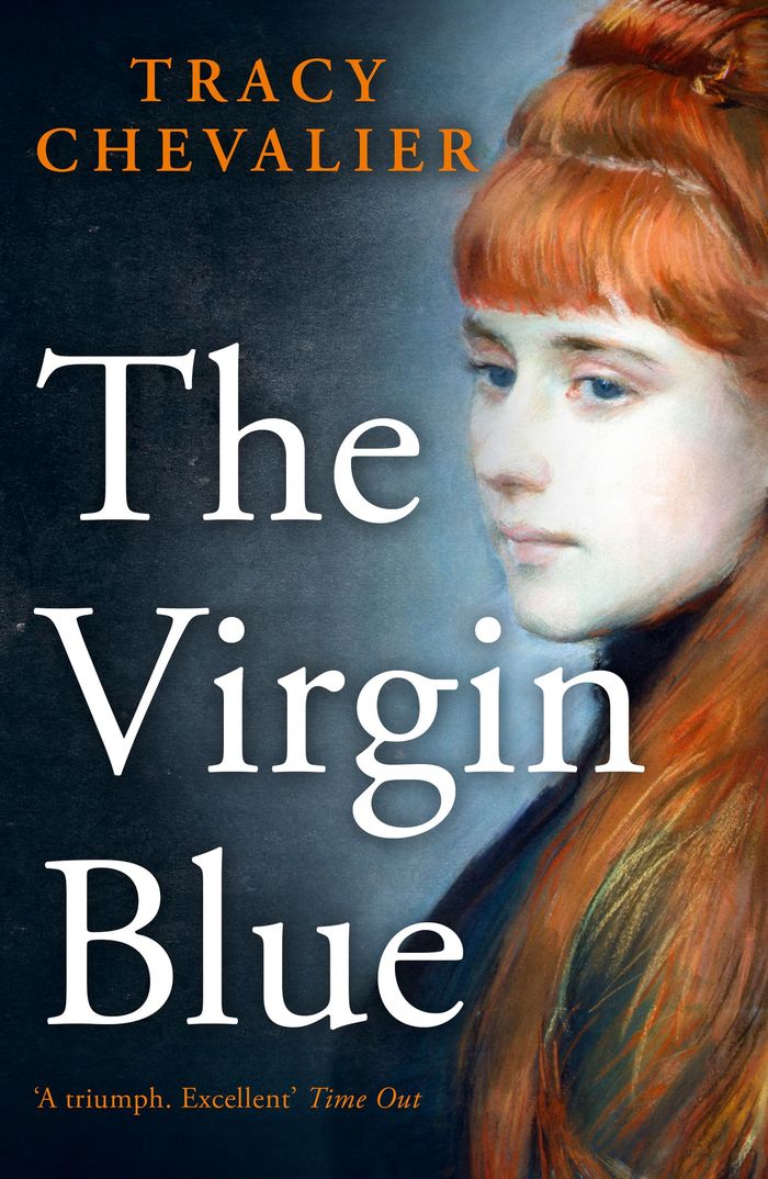 Couverture du livre « THE VIRGIN BLUE » de Tracy Chevalier, librairie Les Contes Infusés à Corte