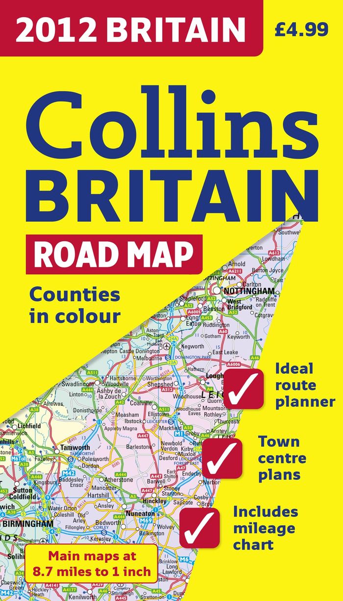 Couverture du livre « **MAP OF BRITAIN 2012 » de Xxx, librairie Les Contes Infusés à Corte
