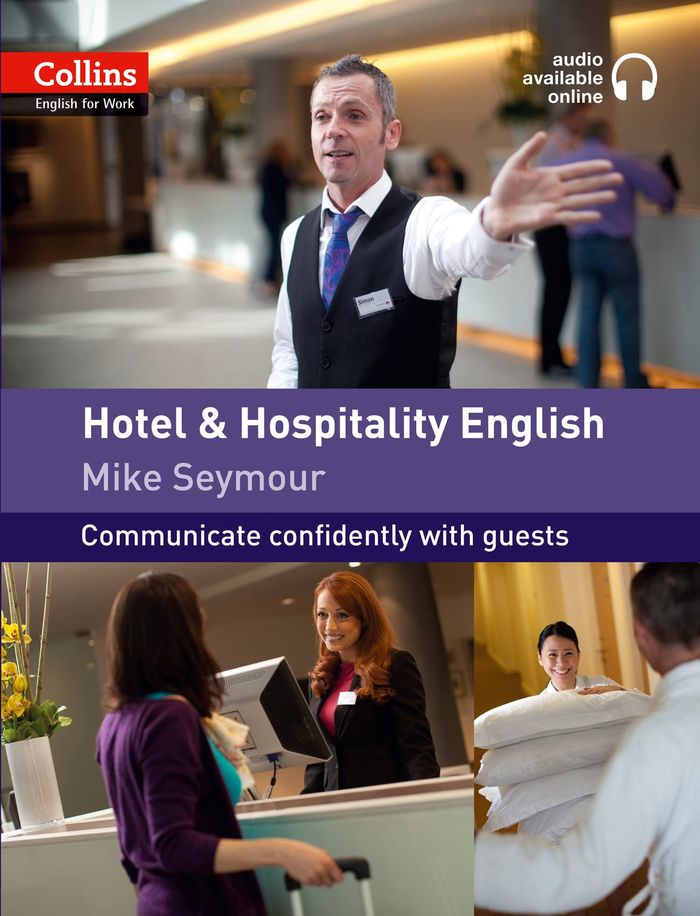 Couverture du livre « HOTEL AND HOSPITALITY ENGLISH » de Seymour, Mike, librairie Les Contes Infusés à Corte