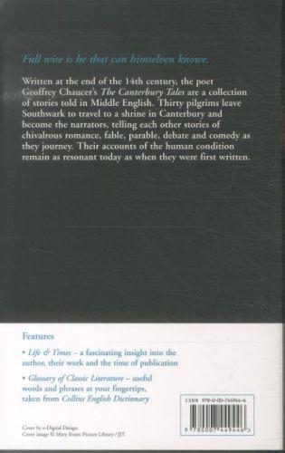 Quatrième de couverture de « THE CANTERBURY TALES »