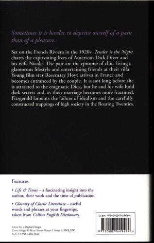 Quatrième de couverture de « COLLINS CLASSICS - TENDER IS THE NIGHT »