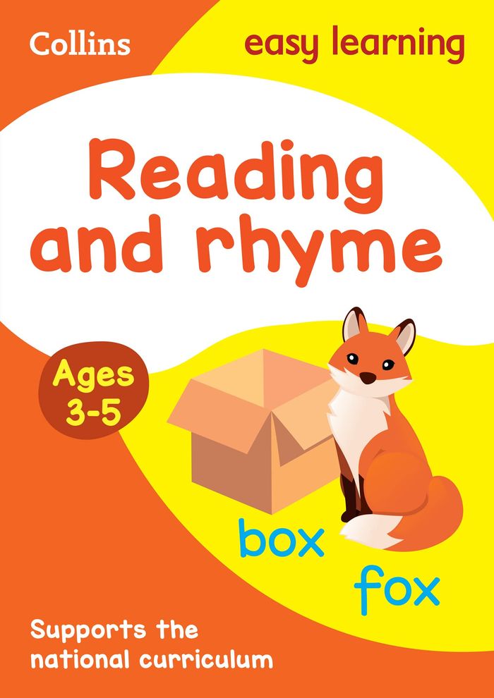 Couverture du livre « COLLINS EASY LEARNING PRESCHOOL - READING AND RHYME AGES 3-5 - IDEAL FOR HOME LEARNING », librairie Les Contes Infusés à Corte