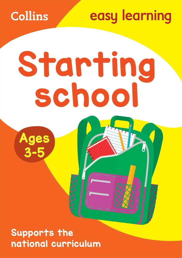 Couverture du livre « COLLINS EASY LEARNING PRESCHOOL - STARTING SCHOOL AGES 3-5 - IDEAL FOR HOME LEARNING » de Collins Easy Learnin, librairie Les Contes Infusés à Corte