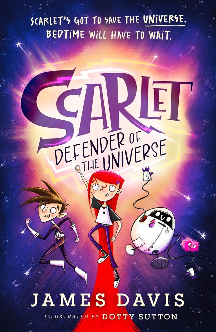 Couverture du livre « SCARLET: DEFENDER OF THE UNIVERSE » de Davis, James, librairie Les Contes Infusés à Corte