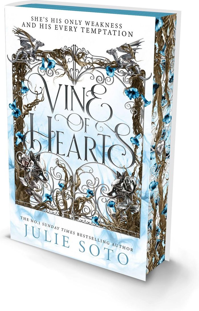 Couverture du livre « THE EVERMORE TRILOGY - VINE OF HEARTS - EDITION SPECIALE » de Julie Soto, librairie Les Contes Infusés à Corte