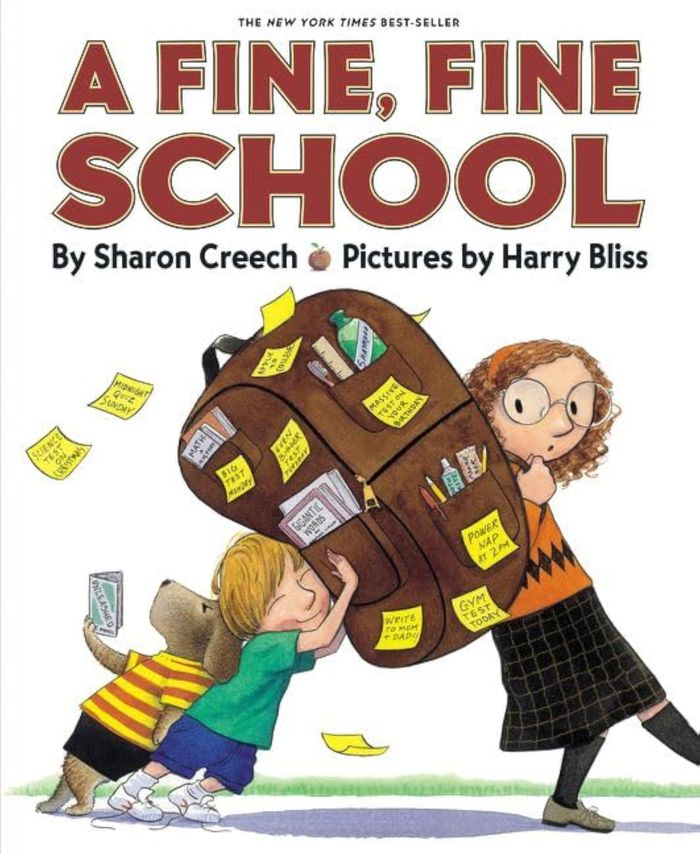 Couverture du livre « A FINE, FINE SCHOOL » de Creech/bliss, librairie Les Contes Infusés à Corte