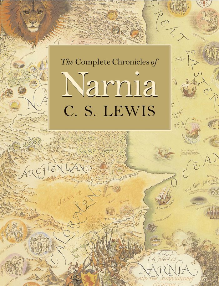 Couverture du livre « COMPLETE CHRONICLES OF NARNIA », librairie Les Contes Infusés à Corte