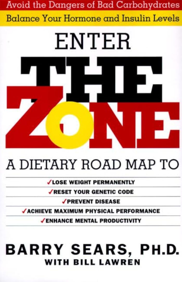 Couverture du livre « THE ZONE - T01 - THE ZONE - REVOLUTIONARY LIFE PLAN TO PUT YOUR BODY IN TOTAL BALANCE FOR PERMANENT » de Barry Sears, librairie Les Contes Infusés à Corte