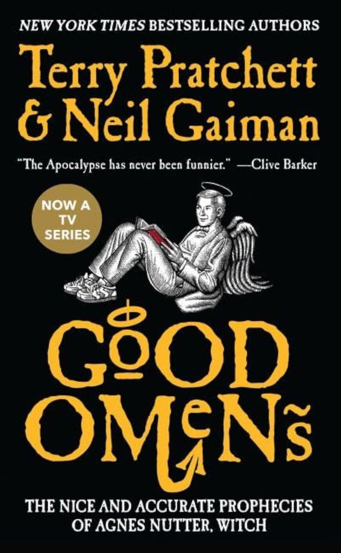 Couverture du livre « GOOD OMENS », librairie Les Contes Infusés à Corte