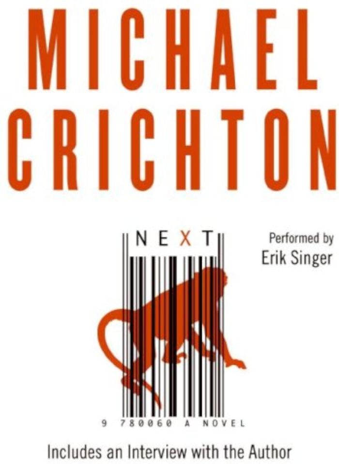 Couverture du livre « NEXT » de Crichton, Michael, librairie Les Contes Infusés à Corte