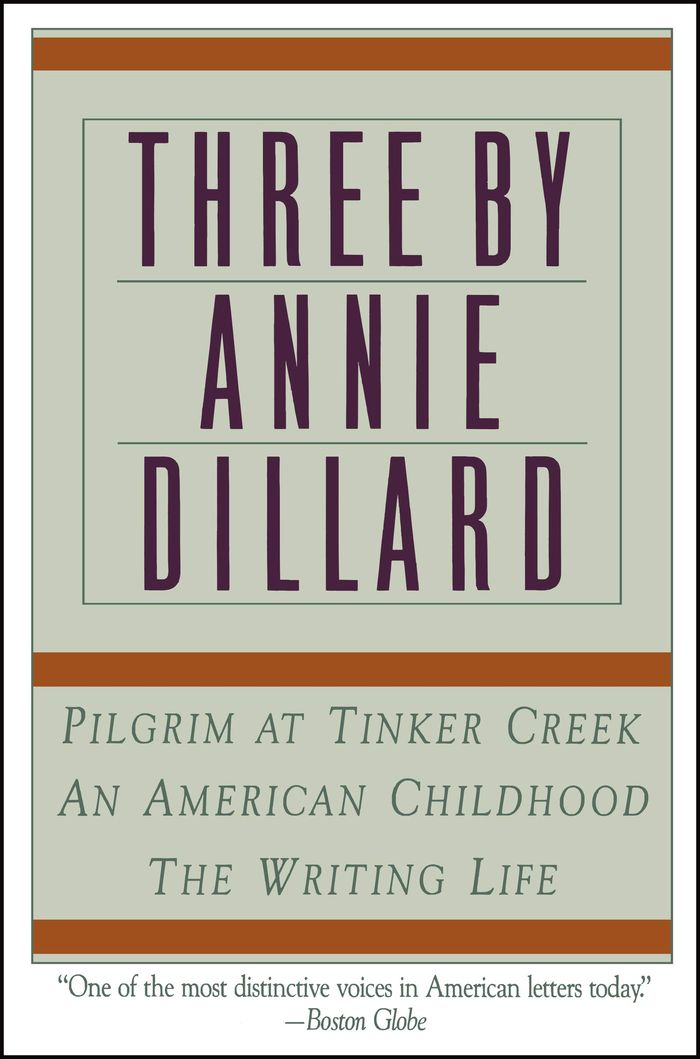 Couverture du livre « THREE BY ANNIE DILLARD », librairie Les Contes Infusés à Corte