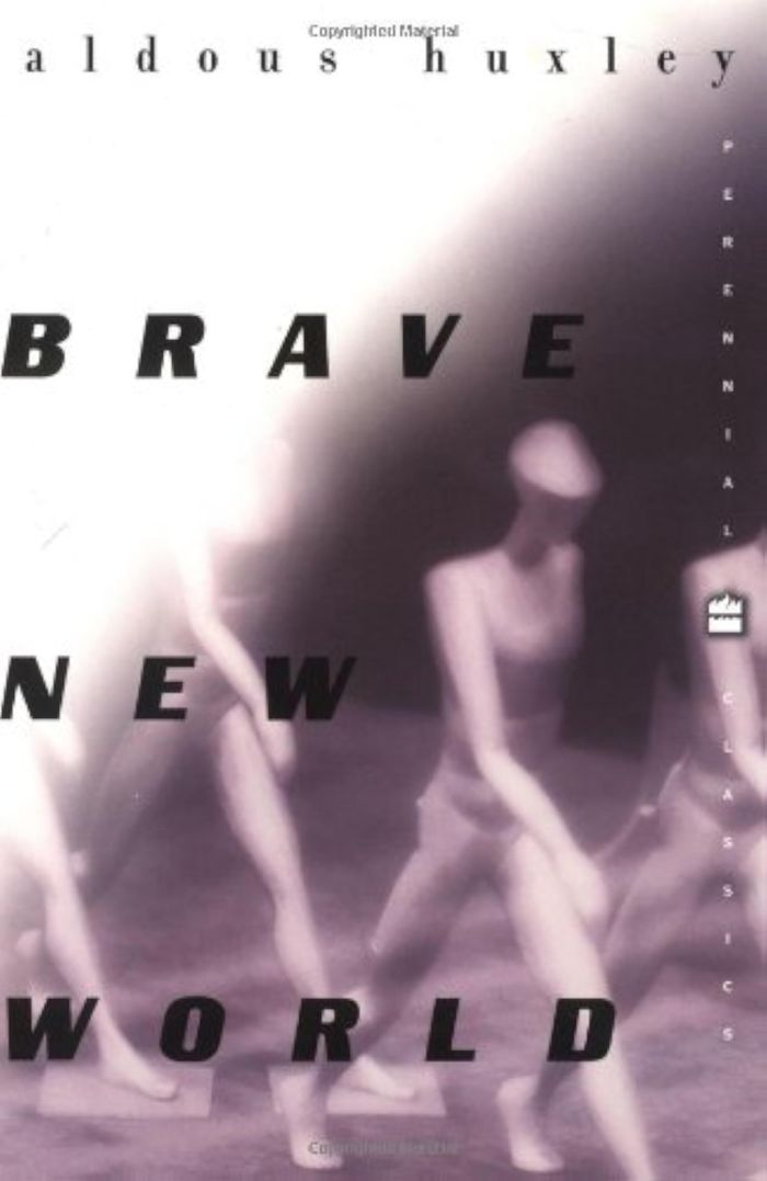 Couverture du livre « BRAVE NEW WORLD » de Aldous Huxley, librairie Les Contes Infusés à Corte