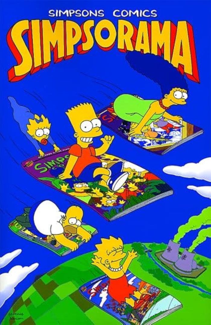 Couverture du livre « SIMPSONS COMICS SIMP SO RAMA » de Matt Groening, librairie Les Contes Infusés à Corte
