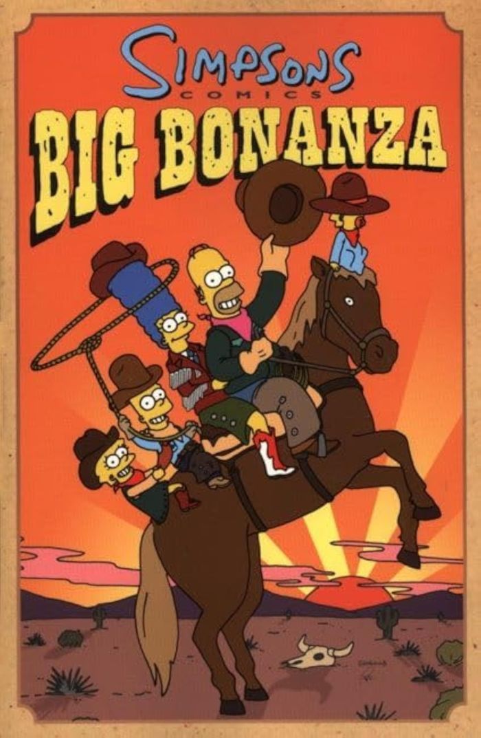 Couverture du livre « SIMPSONS COMICS BIG BONANZ » de Matt Groening, librairie Les Contes Infusés à Corte