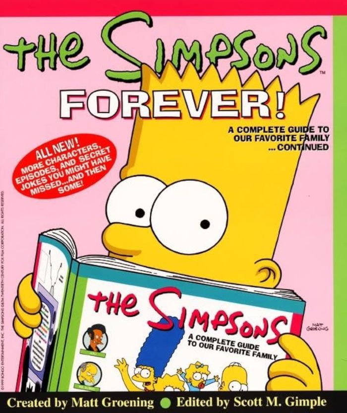 Couverture du livre « SIMPSONS FOREVER » de Groening, librairie Les Contes Infusés à Corte