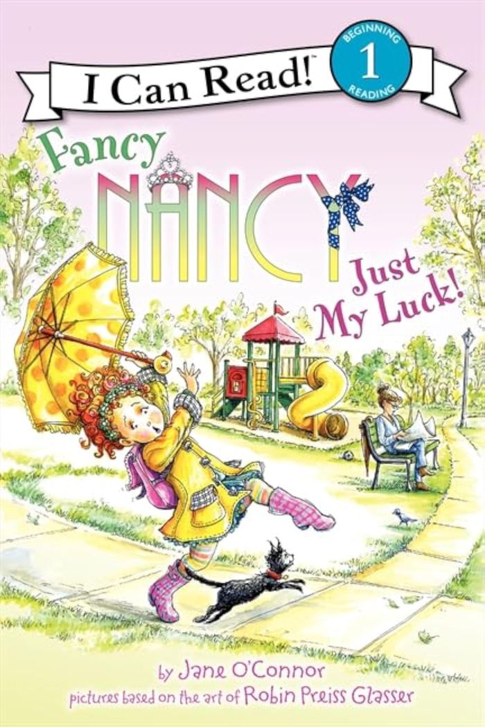 Couverture du livre « I CAN READ LEVEL 1 - FANCY NANCY: JUST MY LUCK! » de O'Connor/glasser, librairie Les Contes Infusés à Corte