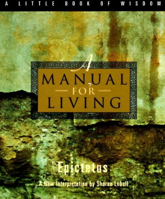 Couverture du livre « A MANUAL FOR LIVING » de Epictetus, librairie Les Contes Infusés à Corte