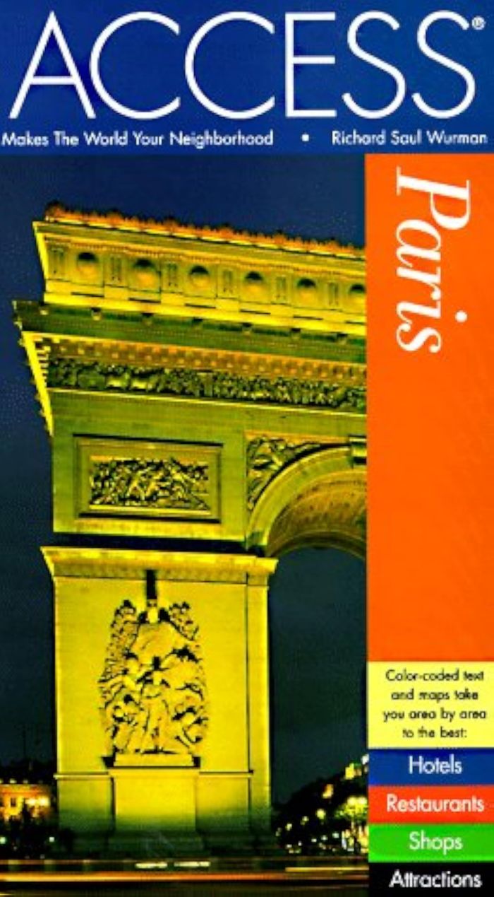 Couverture du livre « ACCESS GUIDE PARIS » de Richard S Wulma, librairie Les Contes Infusés à Corte