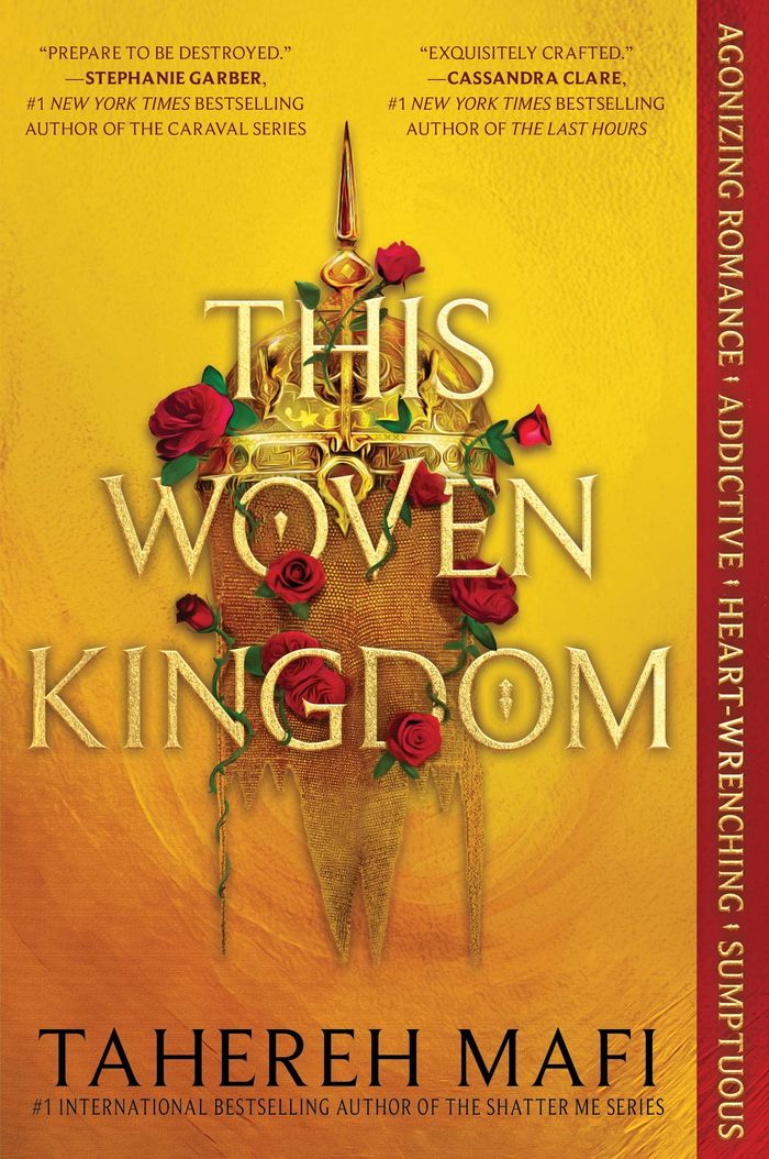 Couverture du livre « THIS WOVEN KINGDOM », librairie Les Contes Infusés à Corte