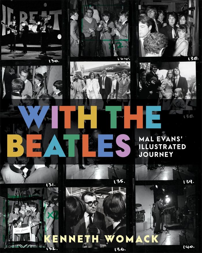Couverture du livre « WITH THE BEATLES - MAL EVANS' ILLUSTRATED JOURNEY » de Kenneth Womack, librairie Les Contes Infusés à Corte