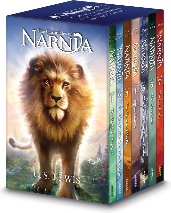 Couverture du livre « THE CHRONICLES OF NARNIA », librairie Les Contes Infusés à Corte