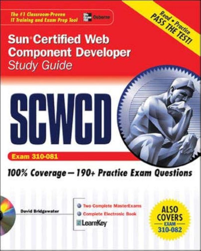 Couverture du livre « SUN CERTIFIED WEB COMPONENT DEVELOPER STUDY GUIDE EXAM 310-080 » de Bridgewater, D, librairie Les Contes Infusés à Corte
