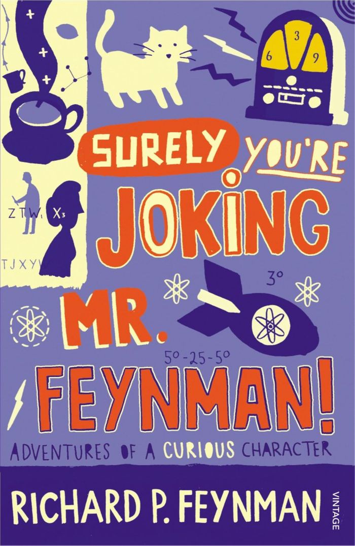 Couverture du livre « SURELY YOU'RE JOKING MR FEYNMAN - ADVENTURES OF A CURIOUS CHARACTER » de Feynman Richard P, librairie Les Contes Infusés à Corte