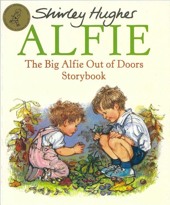 Couverture du livre « THE BIG ALFIE OUT OF DOORS STORYBOOK » de Shirley Hughes, librairie Les Contes Infusés à Corte