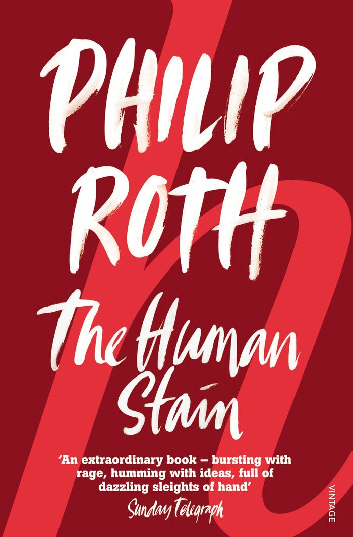 Couverture du livre « THE HUMAN STAIN » de Philip Roth, librairie Les Contes Infusés à Corte