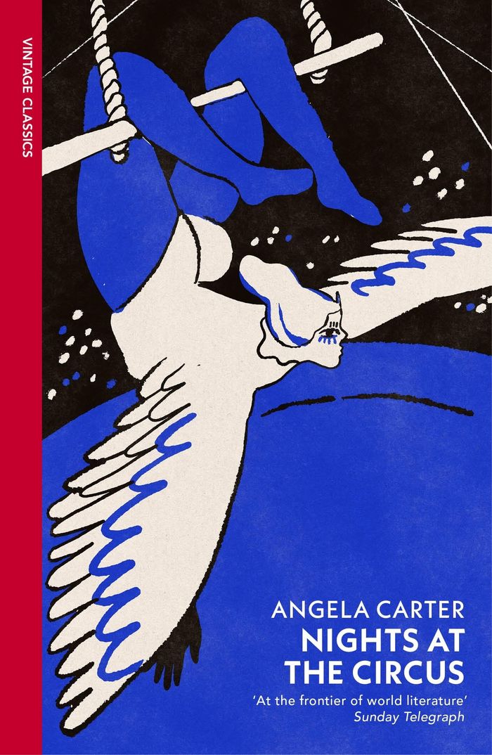 Couverture du livre « NIGHTS AT THE CIRCUS » de Angela Carter, librairie Les Contes Infusés à Corte