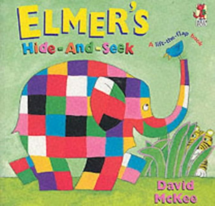 Couverture du livre « ELMER'S HIDE AND SEEK » de Mckee/, librairie Les Contes Infusés à Corte