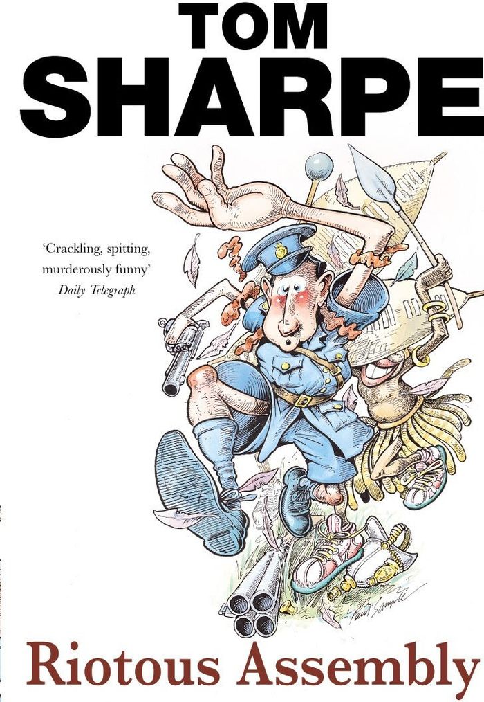 Couverture du livre « RIOTOUS ASSEMBLY » de Tom Sharpe, librairie Les Contes Infusés à Corte