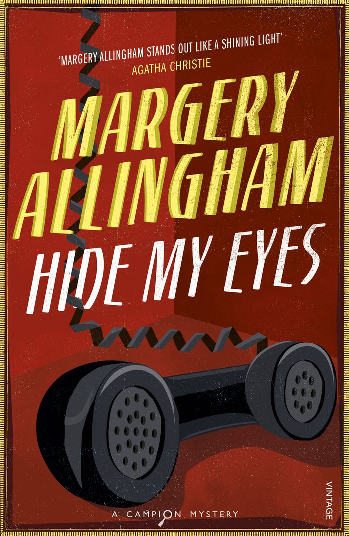 Couverture du livre « HIDE MY EYES » de Margery Allingham, librairie Les Contes Infusés à Corte