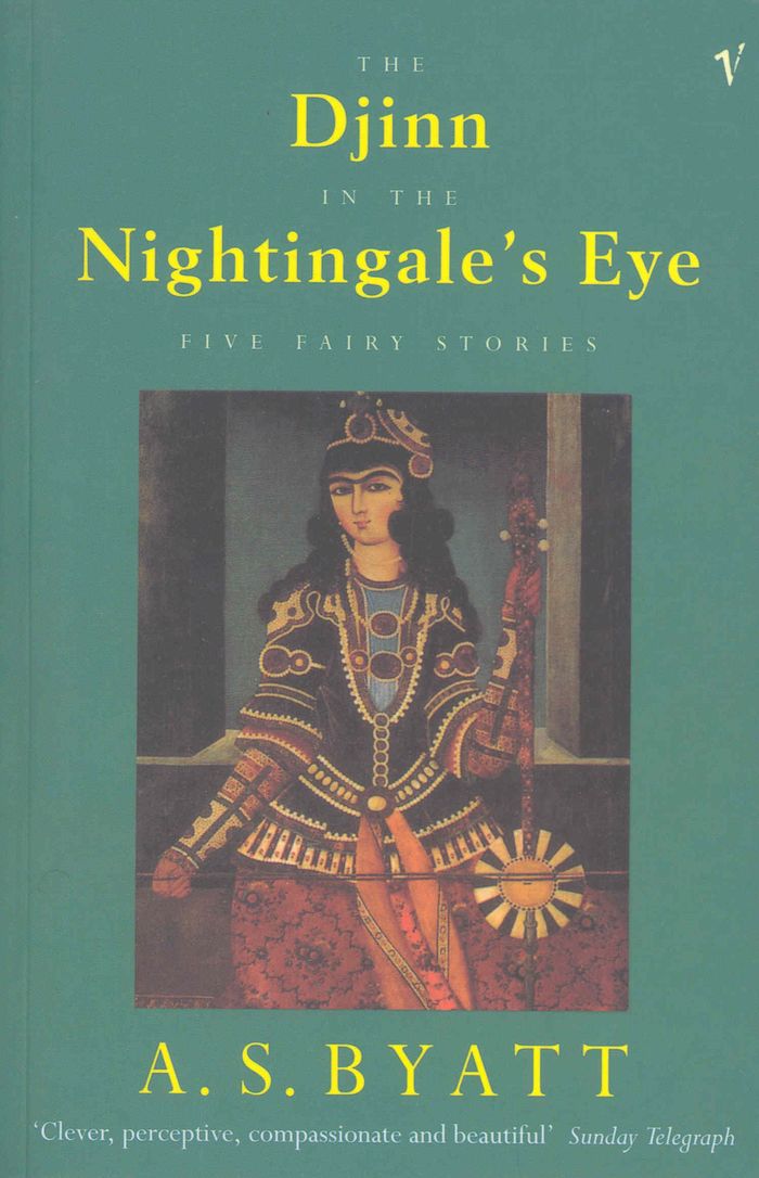 Couverture du livre « THE DJINN IN THE NIGHTINGALE'S EYE - FIVE FAIRY STORIES », librairie Les Contes Infusés à Corte