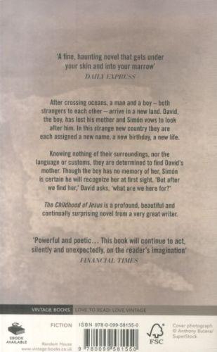 Quatrième de couverture de « THE CHILDHOOD OF JESUS »