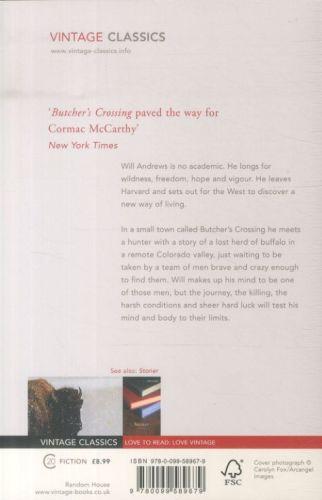 Quatrième de couverture de « BUTCHER'S CROSSING - NOW A MAJOR FILM »