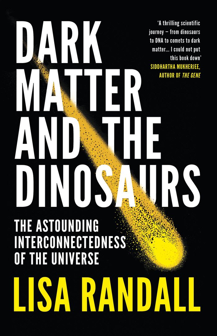 Couverture du livre « DARK MATTER AND THE DINOSAURS », librairie Les Contes Infusés à Corte
