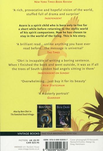 Quatrième de couverture de « THE FAMISHED ROAD TRILOGY - T01 - THE FAMISHED ROAD »