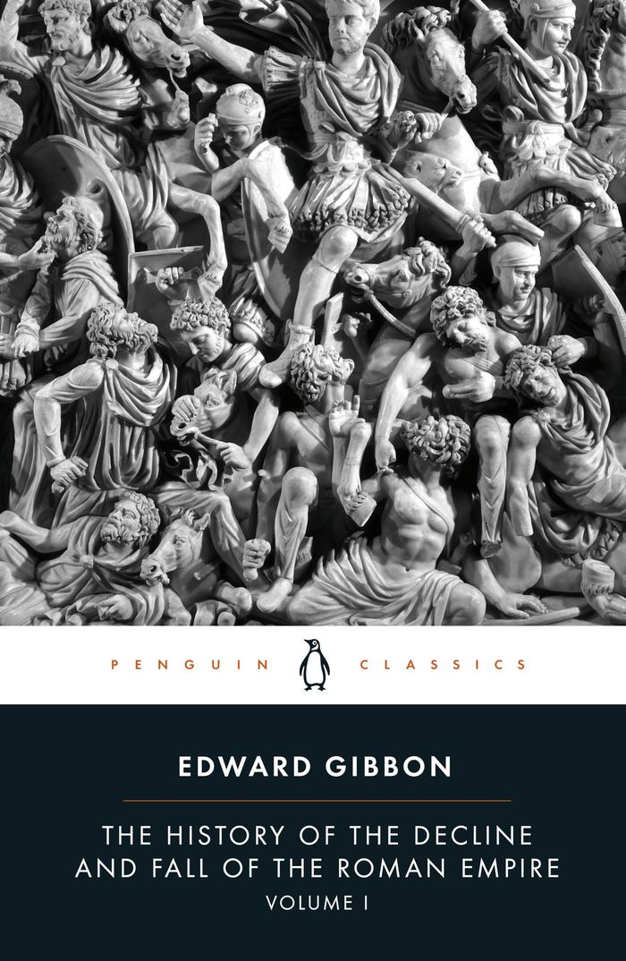 Couverture du livre « THE HISTORY OF THE DECLINE AND FALL OF THE ROMAN EMPIRE - T01 - THE HISTORY OF THE DECLINE AND FALL », librairie Les Contes Infusés à Corte