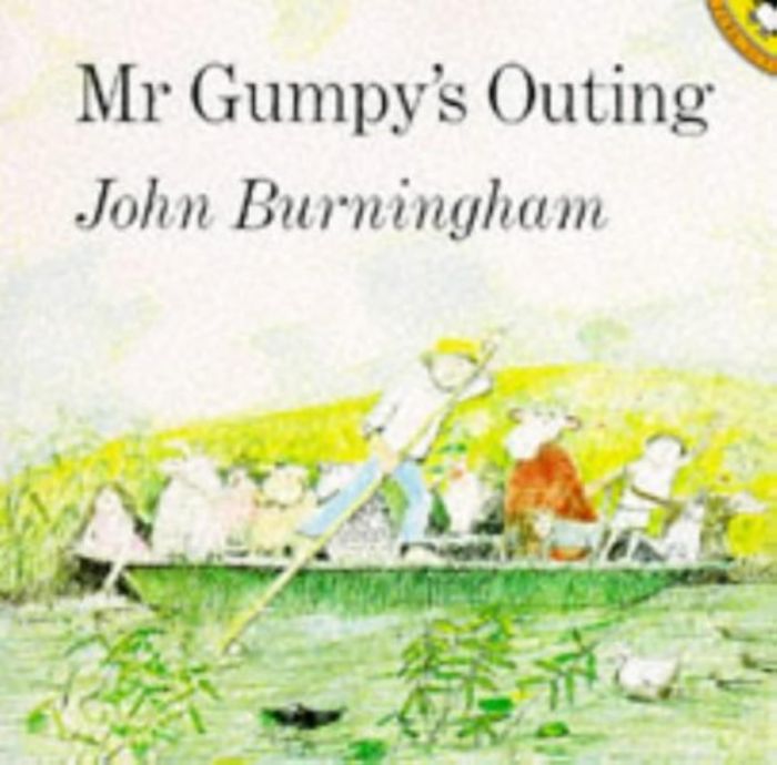 Couverture du livre « MR GUMPY S OUTING » de John Burningham, librairie Les Contes Infusés à Corte