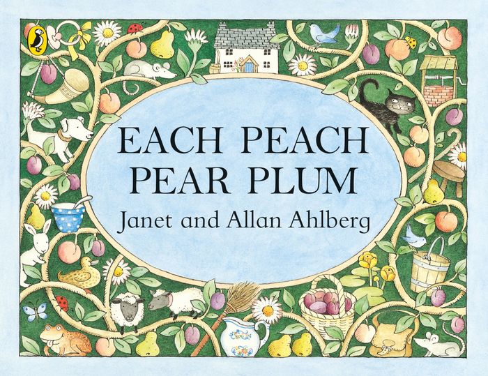 Couverture du livre « EACH PEACH PEAR PLUM », librairie Les Contes Infusés à Corte
