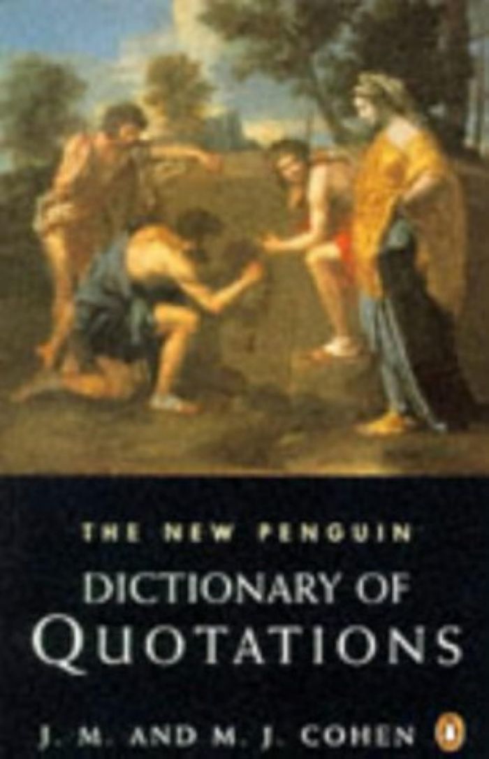 Couverture du livre « THE NEW PENGUIN DICTIONARY OF QUOTATIONS », librairie Les Contes Infusés à Corte