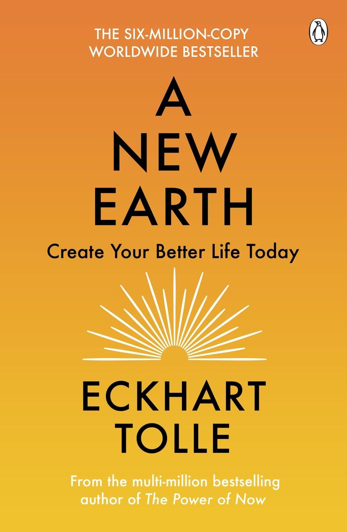 Couverture du livre « A NEW EARTH - CREATE YOUR BETTER LIFE TODAY », librairie Les Contes Infusés à Corte