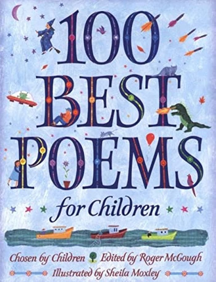 Couverture du livre « 100 BEST POEMS FOR CHILDREN » de Roger Mcgough, Ed., librairie Les Contes Infusés à Corte