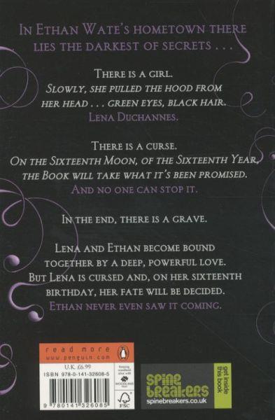 Quatrième de couverture de « BEAUTIFUL CREATURES. BOOK 1 »