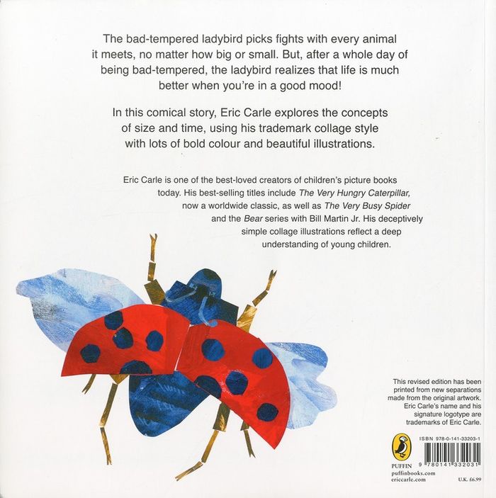 Quatrième de couverture de « THE BAD-TEMPERED LADYBIRD »