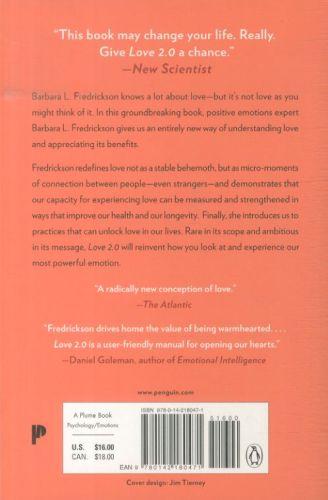 Quatrième de couverture de « LOVE 2.0 - CREATING HAPPINESS AND HEALTH IN MOMENTS OF CONNECTION »