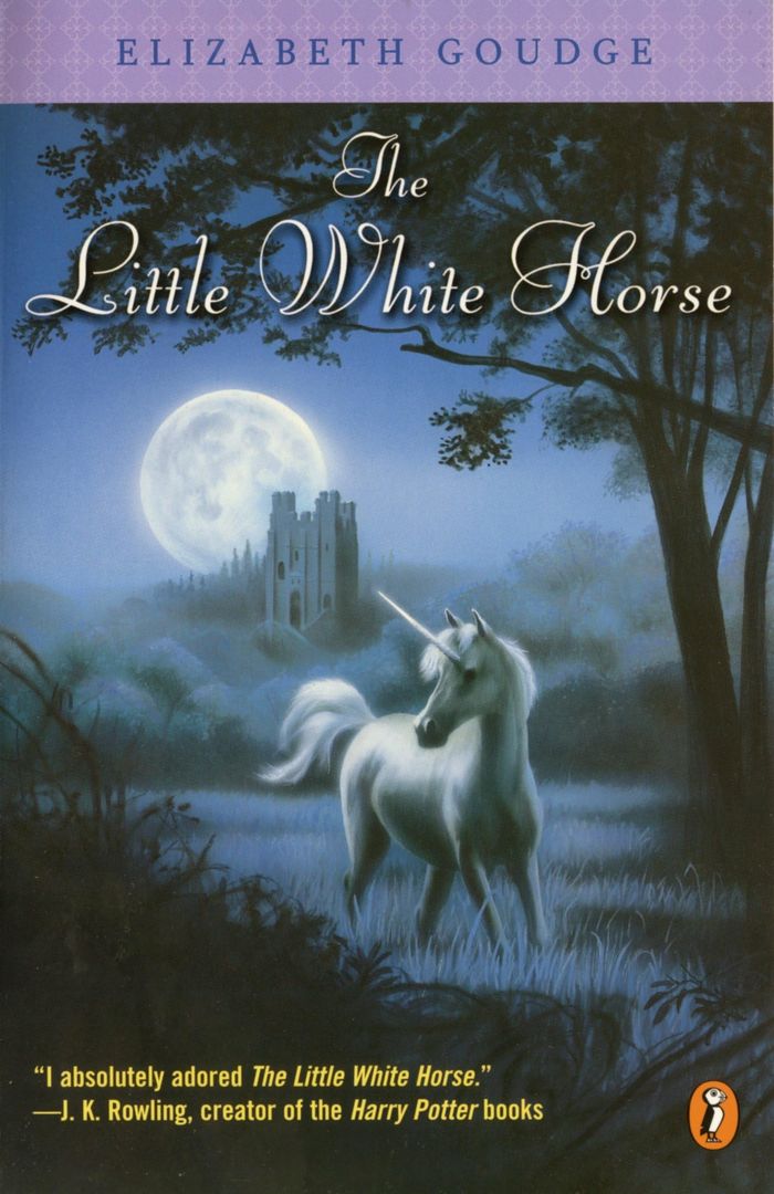 Couverture du livre « THE LITTLE WHITE HORSE » de Elizabeth Goudge, librairie Les Contes Infusés à Corte